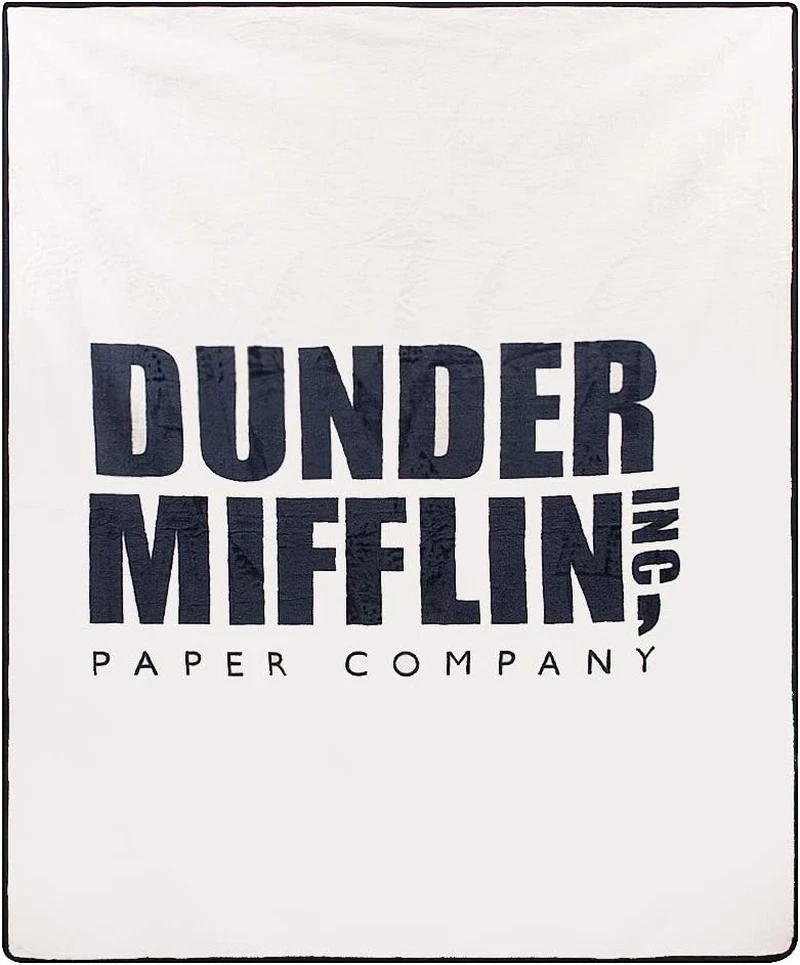 Office Dunder Mifflin Logo Fleece Blanket