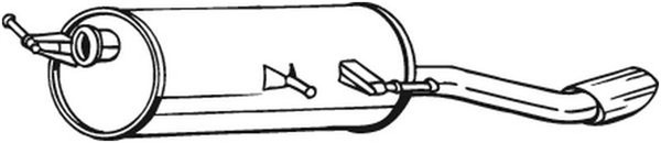 EndschalldäMpfer NachschalldäMpfer Bosal 190-091 FüR 3B CC Peugeot 307 16V-image