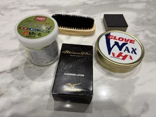 Glove wax 4 Mizuno care supplies set
