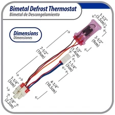 Appli Parts APBT-S2008FP Bimetal Thermostat Asian Type 3 Wire Open 54F Close 23F