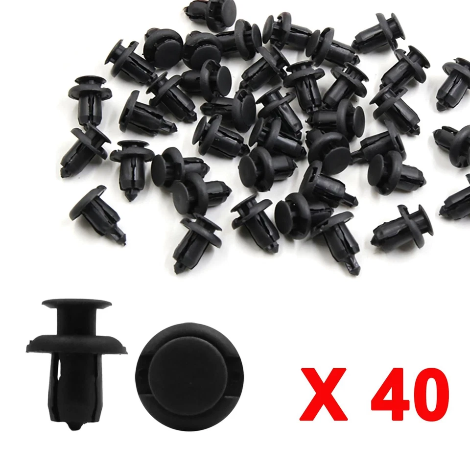 40pcs  Plastic Rivets Push-type Bumper Clips w Fastener Remover Kit for Honda — 第 4/4 张图片