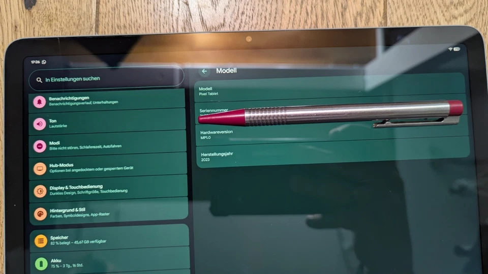 Defekt Google Pixel Tablet, 256GB, 11 Zoll, Hazel, ohne Ladedock - Bild 4 von 4