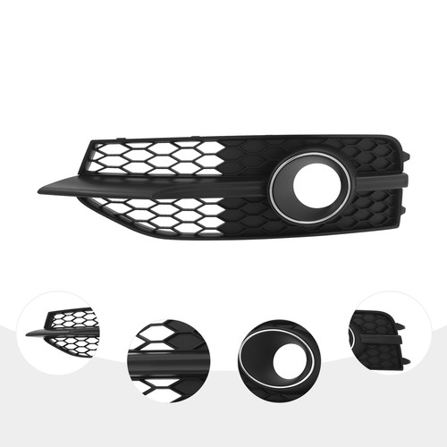 Black Fog Light Cover Grille Left Plastic Grille For 2012-2015 Audi A7 S-Line S7 - Picture 2 of 19