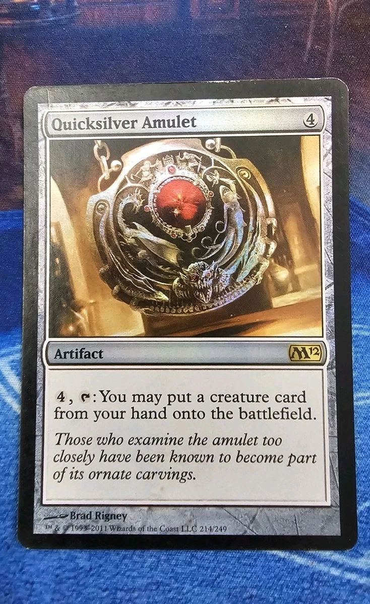Quicksilver Amulet Magic: The Gathering Individual Trading Card