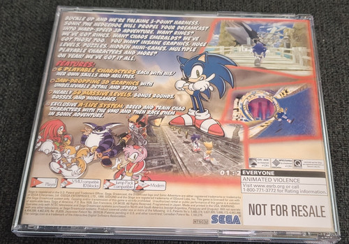 Sonic Adventure Dreamcast Ersatzhülle! - Bild 3 von 5