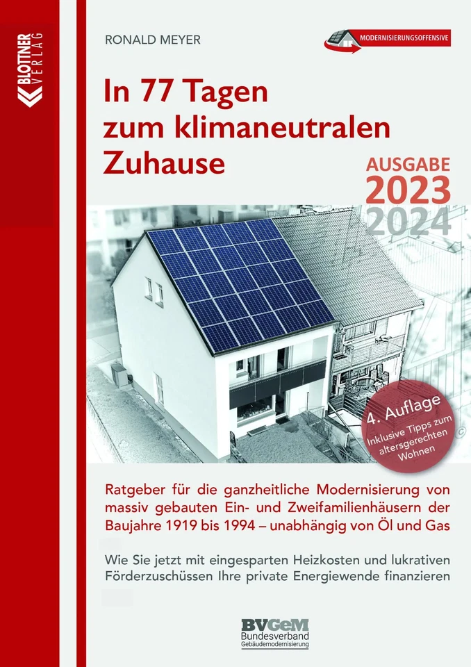 In 77 Tagen zum klimaneutralen Zuhause | Ronald Meyer | Buch | 304 S. | Deutsch - Bild 1 von 1