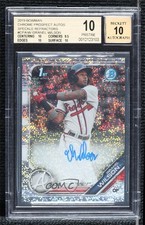 2019 Bowman Chrome Prospect Speckle Refractor Isranel Wilson BGS 10 Auto n0c