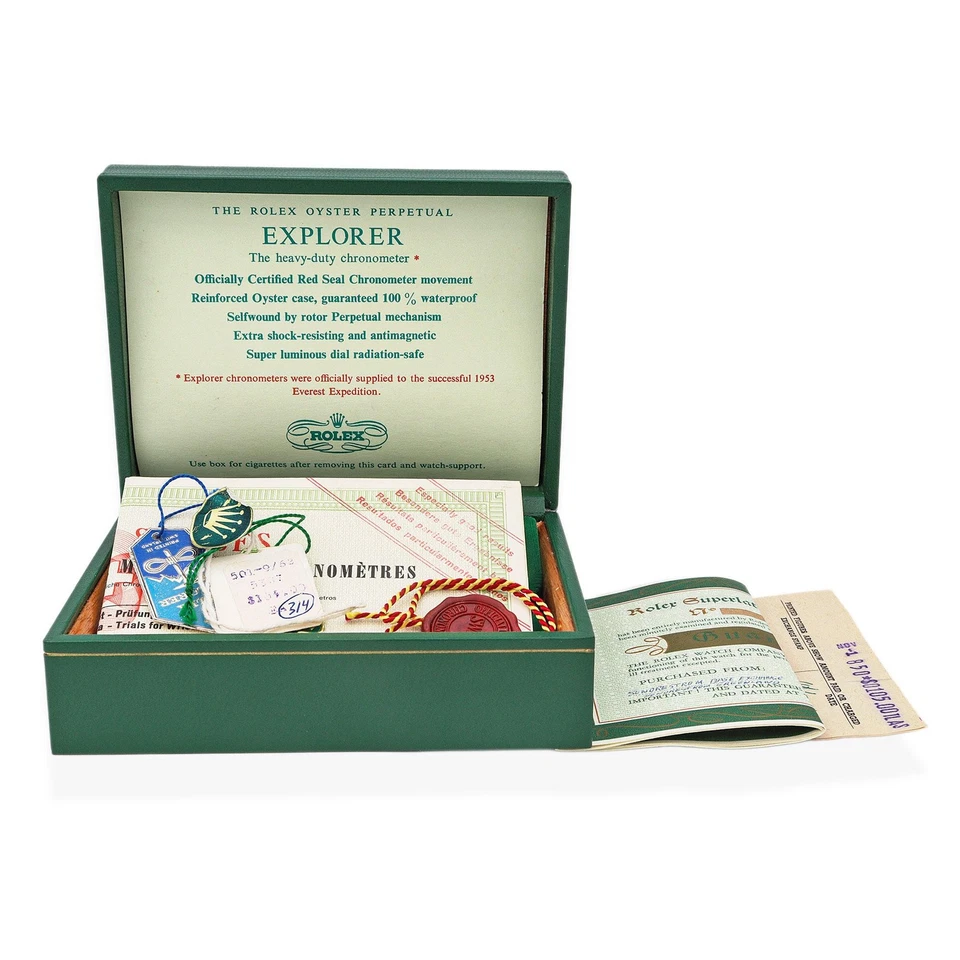 Vintage Rolex Oyster Perpetual Explorer 1016 Watch Box, Papers, Full Kit - Image 2 of 2