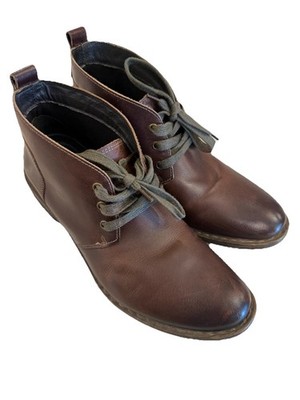 GBX Men's Brown Leather Boots Size 10.5