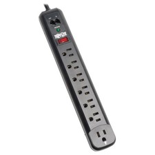 Eaton TLP76RBTEL 7OUT SURGE PROTECTOR 1080 J BLACK 6FT CORD MODEM/FAX SURGE 15A