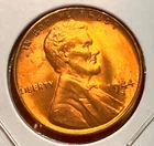 1944-S Lincoln Wheat Cent Penny GEM RED BU From an Original Bank Roll