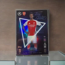 2024/25 Topps Match Attax Bukayo Saka Time to Shine Limited Edition #TTS1