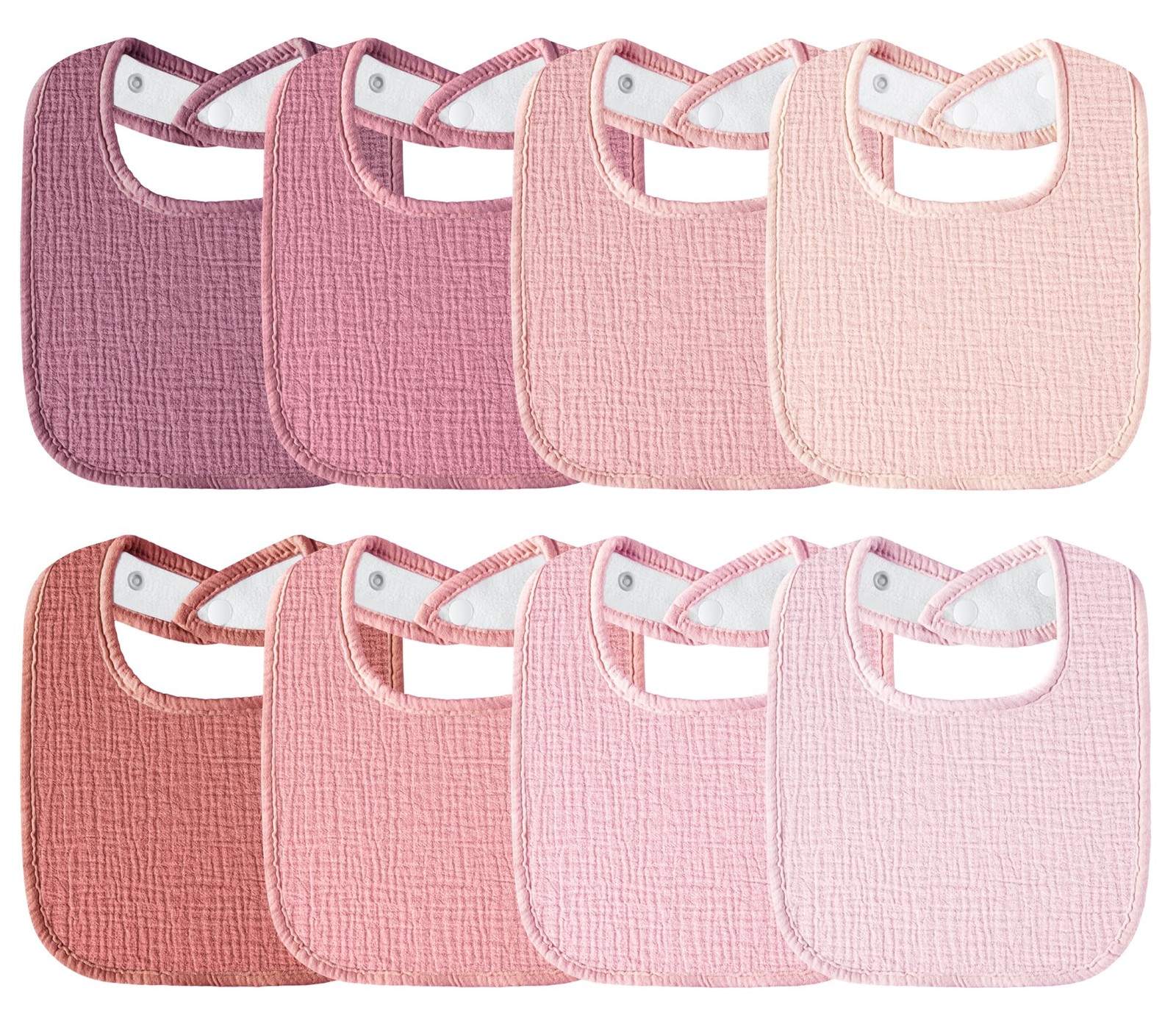 Muslin Baby Bibs 8-Pack Baby Drool Bandana Bibs for Baby Girls Boys Infant Ne...