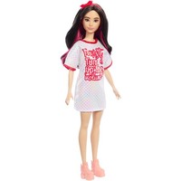 Barbie Barbie Fashionistas-Puppe Mit WeißEm T-Shirt-Kleid