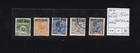 Lot of 5 stamps from Denmark used  , Mi 5/10 -101 euro , porto