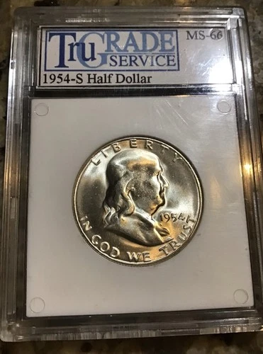 1954 S BU Franklin Half Dollar