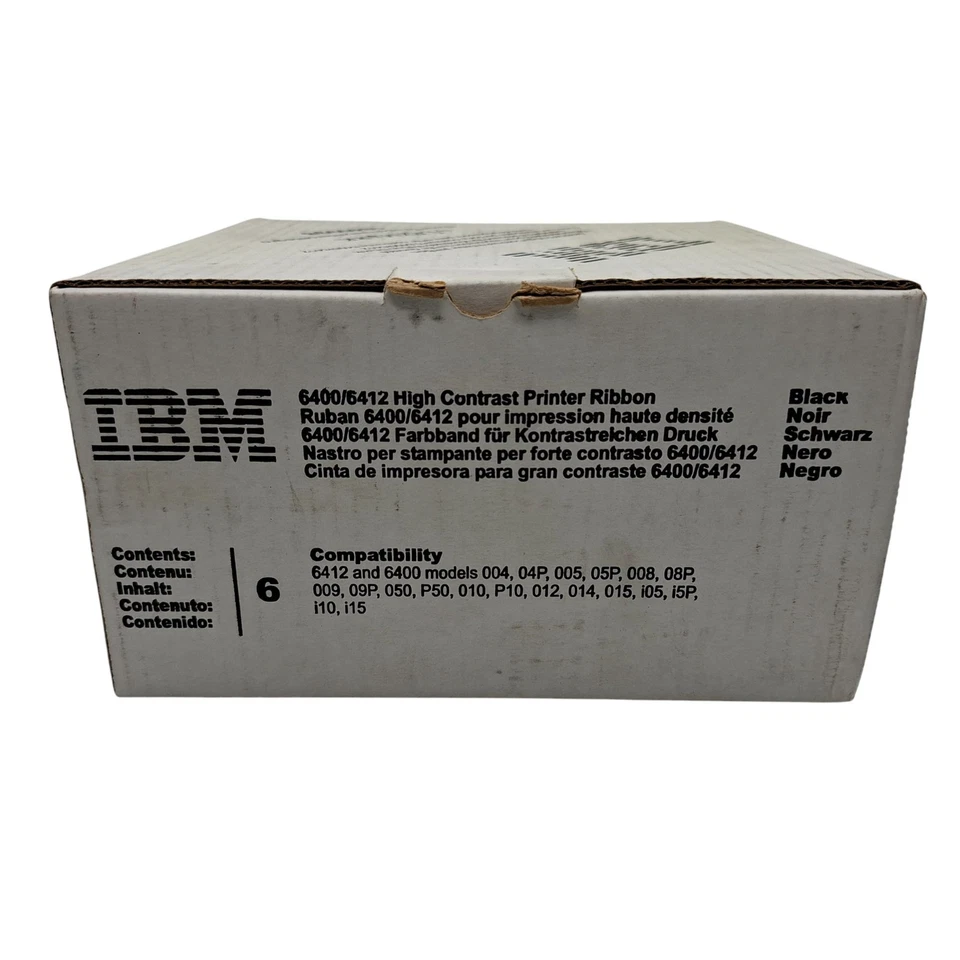4x Lexmark IBM Black 6400-6412 High Contrast Printer Ribbons 1040998 Original - Image 4 of 4