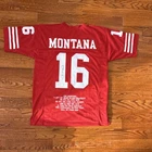 Joe Montana Autographed 49ers Jersey XL JSA Certified NFL HOF 16