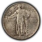 1920 25c Standing Liberty Silver Quarter - Original AU - SKU-Y6399