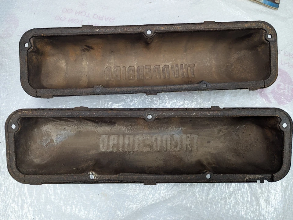 1961-64 "Thunderbird" Valve Covers FE 390 406 427 428 Ford Steel Cover  - Image 4 of 4