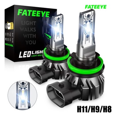 2X H11 H9 H8 LED Headlight 50W High/Low Beam Fog Light Bulbs 6500K White IP68