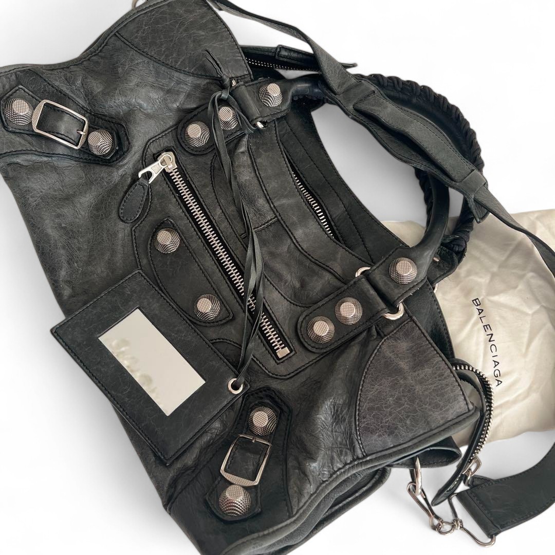 BALENCIAGA the city giant 2way bag black BALENCIAGA Giant City