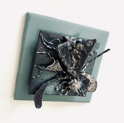 Beth Turner Metal Brutalist Primitive Angel Wall Art Abstract Industrial Inspire - Picture 3 of 6