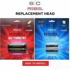 StyleCraft Rebel Shaver Replacement Foil & Stainless Steel Cutter Blade Set
