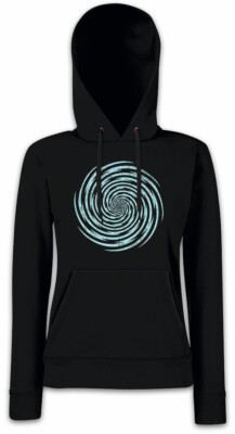SPIRAL LIGHTNING Damen Hoodie Sweatshirt Hypno Labyrinth Mystic Hypnotic Circle