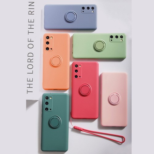 Funda Para Samsung S25 A55 S20 FE S21 S22 S23 S24 Ultra Silicona Anillo Soporte Cubierta - Imagen 6 de 22