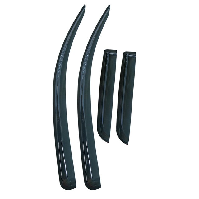 For 07-16 Toyota Tundra Double Cab Smoke Tinted ABS Window Visors Rain