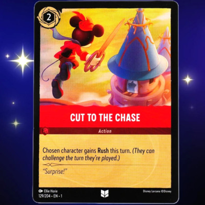 Cut to the Chase - Common NonFoil - Disney Lorcana The First Chapter #129/204
