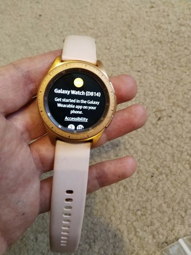 Samsung Galaxy SM-R810 42mm Bluetooth reloj de oro rosa, leer | eBay