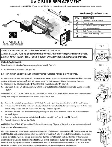 Clear-Ray XL Bulb 6472-841 Compatible for Jacuzzi Spas J-200 J-300 J-400 OTH107 - Picture 6 of 6