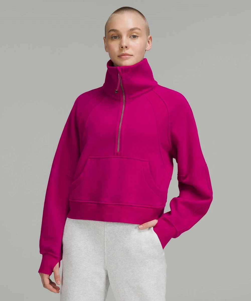 LULULEMON Scuba Oversized Funnel Neck Half-Zip XS/S Ripened Raspberry