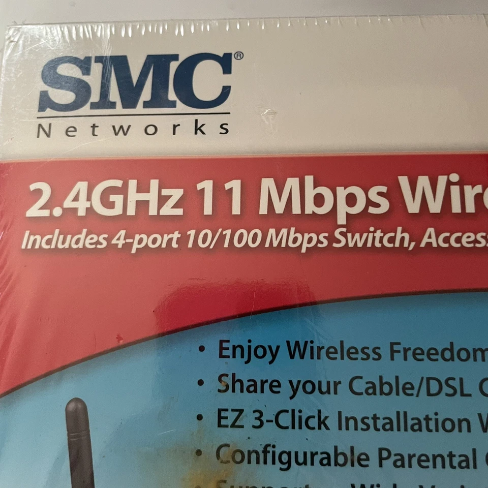 NEW SMC7004VWBR Barricade Cable/DSL Router w/ 4-Port 10/100Mbps and 802.11b - Image 3 of 4