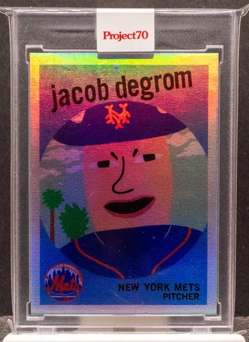 JACOB DEGROM 2021 Topps Project70 #369 1959 Topps Keith Shore Rainbow Foil 30/70