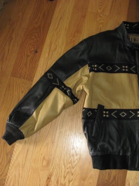 Authentic Adler since 1955 Native Design Black Tan Leather Authentic Adler since 1955 Native Design Black Tan Leather