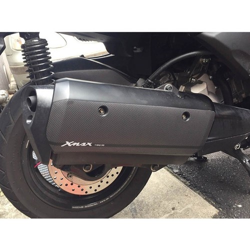 para yamaha xmax 300 accesorios accesorios tubo de escape a prueba de escaldaduras cubierta pegatina - Imagen 2 de 9