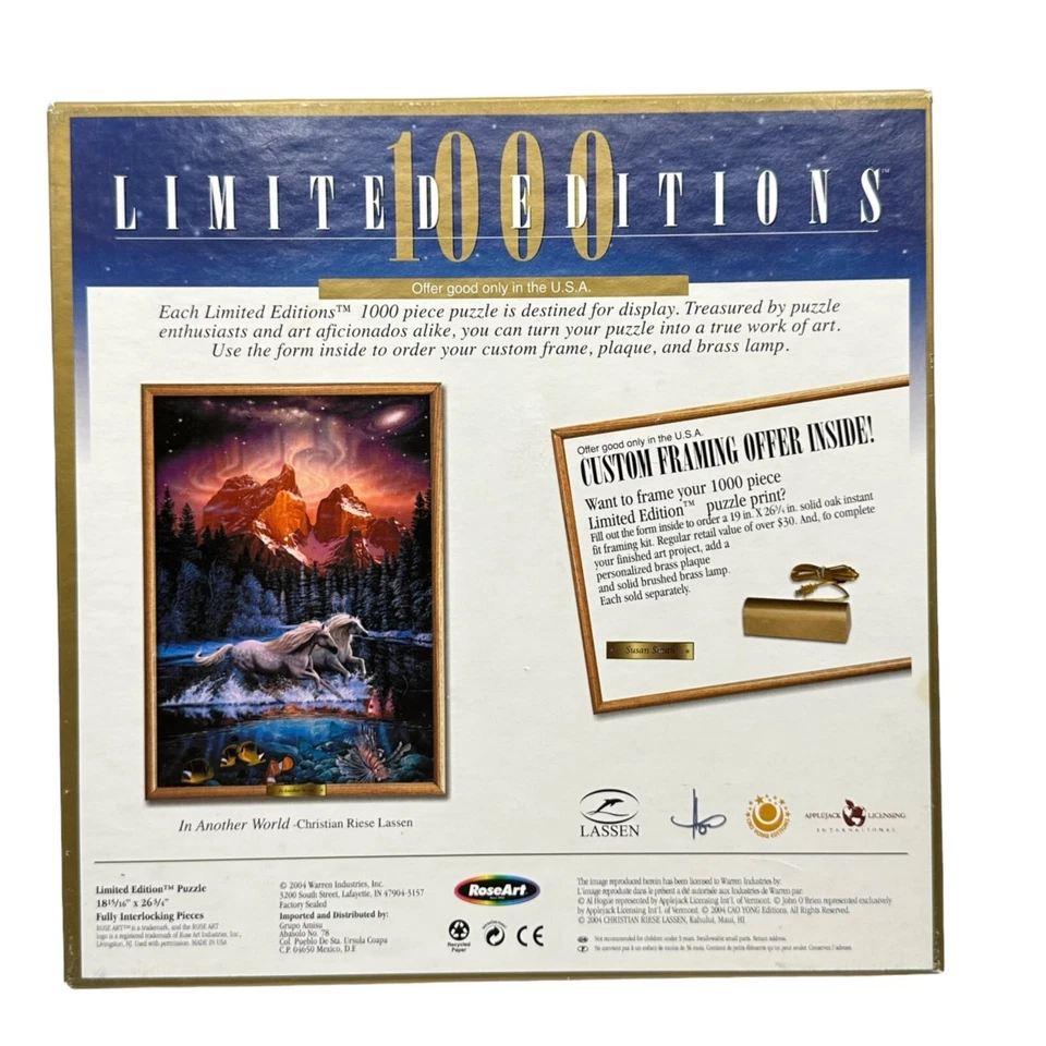 Rompecabezas RoseArt Café Montmartre 1000 piezas edición limitada 2004 vintage Foto 2 de 4