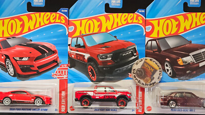 Hot Wheels Red Edition Target Exclusive Lot Set Custom - You