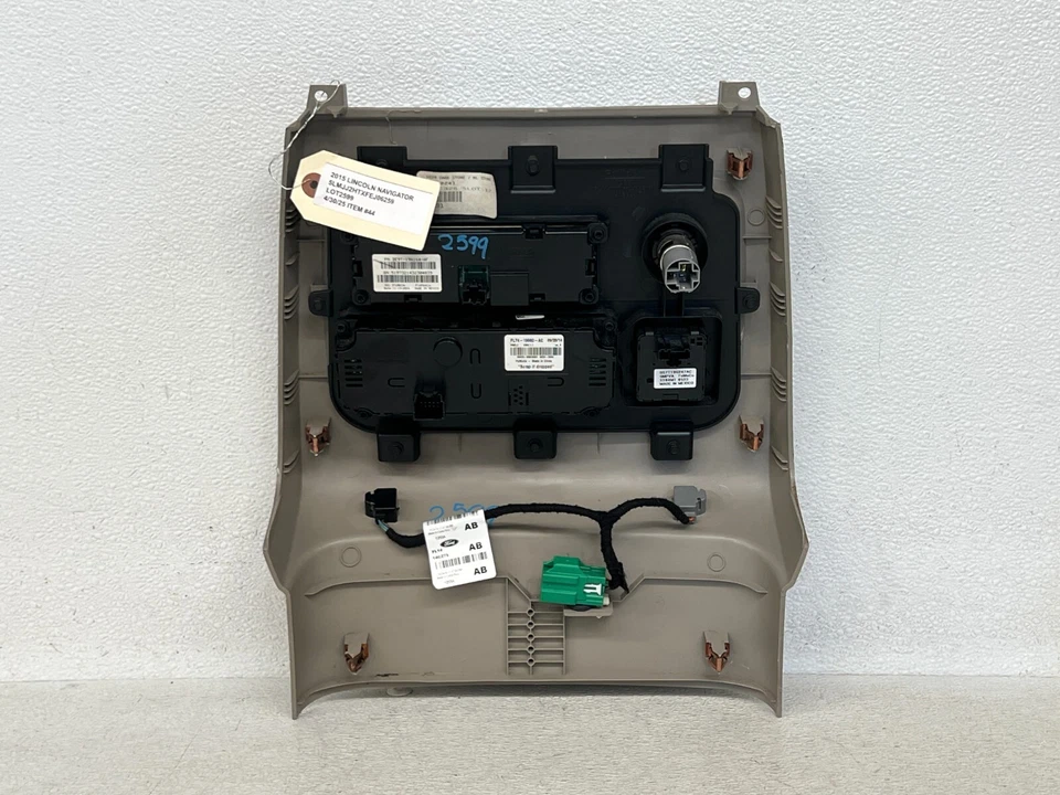 ⭐2015-2017 LINCOLN NAVIGATOR REAR CENTER A/C CLIMATE CONTROL PANEL OEM LOT2599 - Image 2 of 4