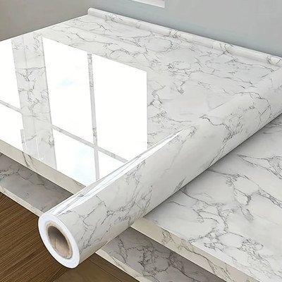 HABO 80 cm Marmor Küchenfolie   Selbstklebende, öl- & wasserfeste Tapete