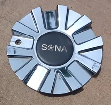 Sona custom wheel center cap, chrome, part number C-534, C-534-1, 02