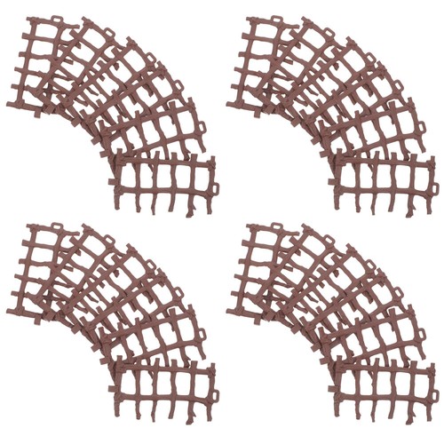 TECHEEL Lot De 40 Jouets Clôture Ferme Pour Chevaux - Mini Clôture Plastique Paysage