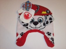 Paw Patrol Hat Mitten Set 2pc Boys Cold Weather Knit Fleece Marshall New