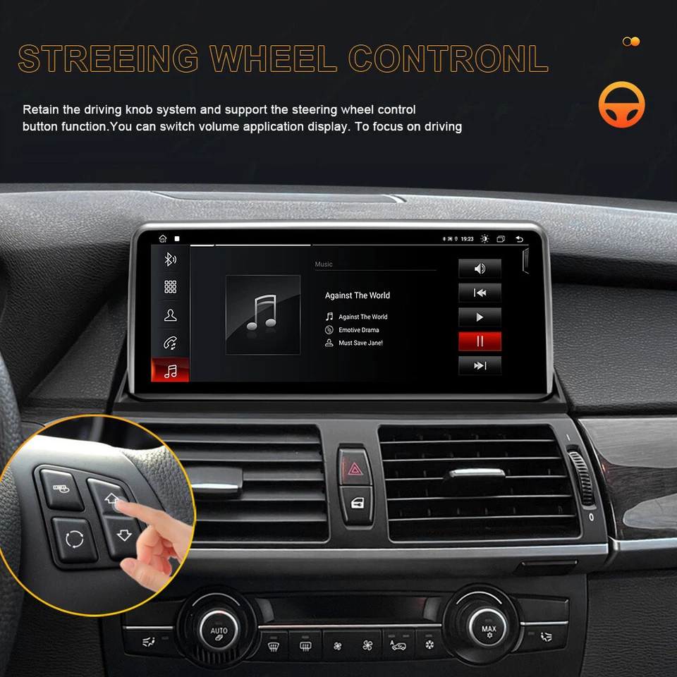 Für BMW CIC X5 E70 Autoradio 6+64GBGPS Nav RDS BT Linux CarPlay Android Auto - Bild 4 von 4