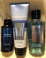 Bath & Body Works Coast Trio Body Set Shower Gel- Body Cream- Body Spray
