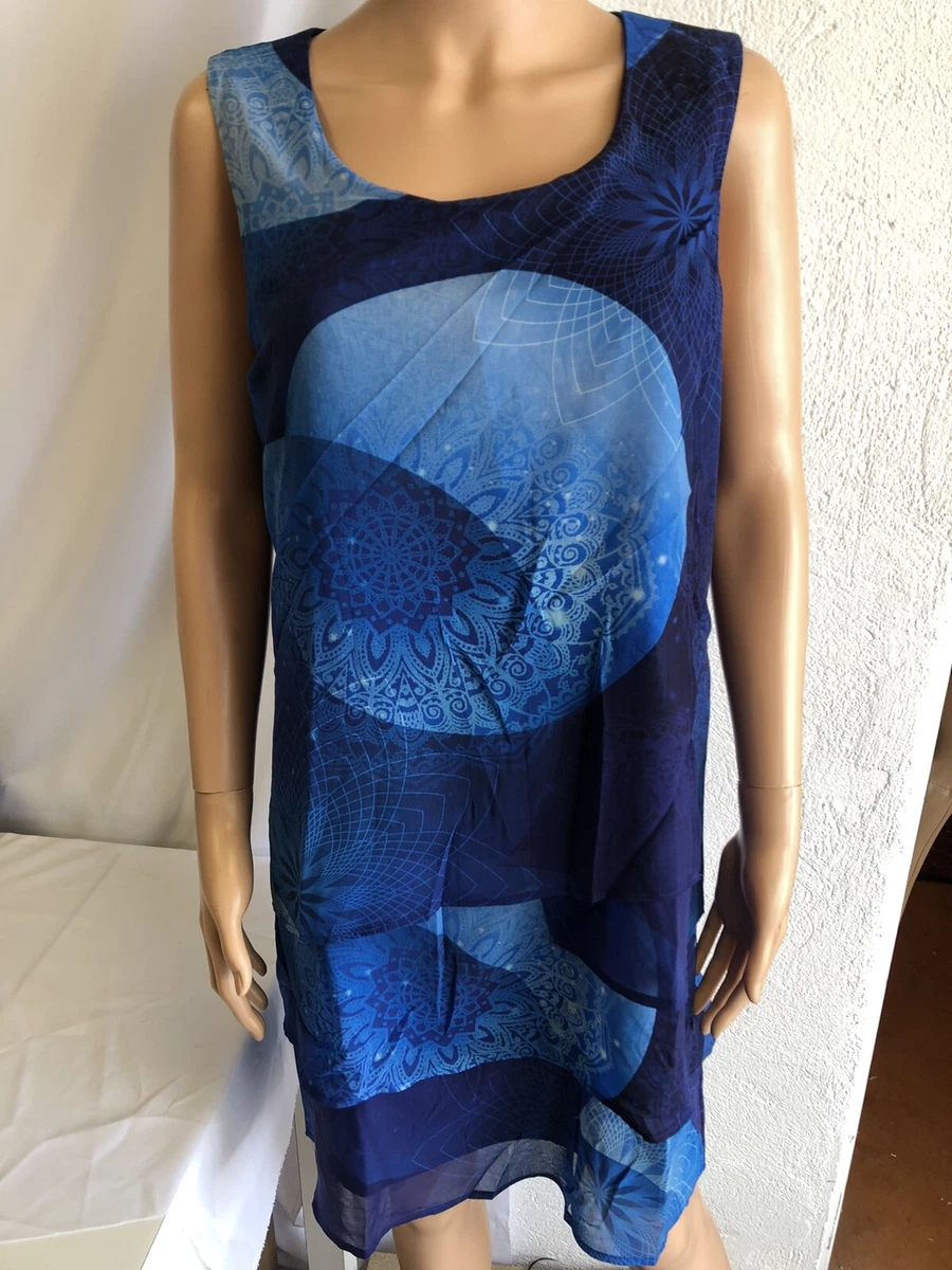 Robe sans manches Femme Desigual r f 18WWVW67 Couleur Bleu Neuf