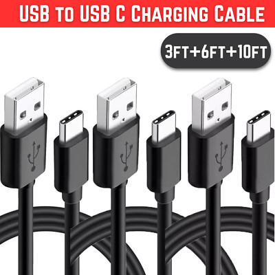 USB Type C Data Cable Fast Charging USB-A to USB-C Charger lot Cord For Phone
